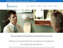 Tablet Screenshot of gonsteadclinicpc.com